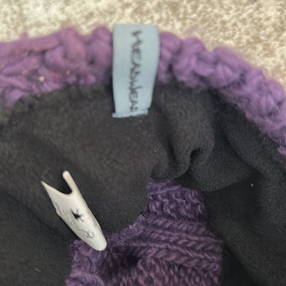 Fur Cable knit Hat O/S - Picture 5 of 6